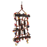 Maxbell Pet Bird Parrot Rope Nets Stairs Climbing Ladder Hanging Cage Chew Toys