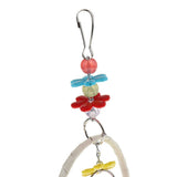 Maxbell Birds Parrot Swing Flower Basket Bell Hanging Cage Bite Chew Toy