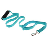 Maxbell Padded Double Handle Dog Leash Dog Training Leash Walking Lead Light Blue