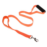 Maxbell Padded Double Handle Dog Leash Dog Training Leash Walking Lead Orange