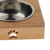 Maxbell Pet Dog Feeder Cat Feeding Bowl Dish Container Stainless Steel Single Bowl