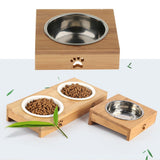 Maxbell Pet Dog Feeder Cat Feeding Bowl Dish Container Stainless Steel Single Bowl