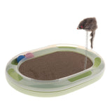 Maxbell Funny Pet Cat Crazy Ball Disk Scratch Cat Intelligence Toy With Track Ball