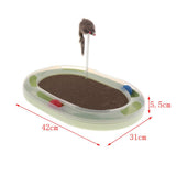 Maxbell Funny Pet Cat Crazy Ball Disk Scratch Cat Intelligence Toy With Track Ball