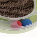 Maxbell Funny Pet Cat Crazy Ball Disk Scratch Cat Intelligence Toy With Track Ball