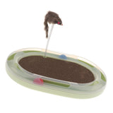 Maxbell Funny Pet Cat Crazy Ball Disk Scratch Cat Intelligence Toy With Track Ball