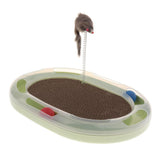 Maxbell Funny Pet Cat Crazy Ball Disk Scratch Cat Intelligence Toy With Track Ball