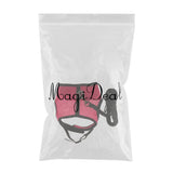 Maxbell Small Pet Breathable Mesh Harness Leash for Hamsters Rabbits Rats Peach S