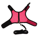 Maxbell Small Pet Breathable Mesh Harness Leash for Hamsters Rabbits Rats Peach M