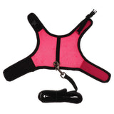 Maxbell Small Pet Breathable Mesh Harness Leash for Hamsters Rabbits Rats Peach M