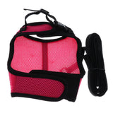 Maxbell Small Pet Breathable Mesh Harness Leash for Hamsters Rabbits Rats Peach L