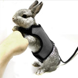 Maxbell Small Pet Breathable Mesh Harness Leash for Hamsters Rabbits Rats Peach L