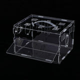 Maxbell Hamster Cage Acrylic Portable Villa Cage Small Pet House Nest single layer
