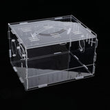 Maxbell Hamster Cage Acrylic Portable Villa Cage Small Pet House Nest single layer