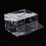 Maxbell Hamster Cage Acrylic Portable Villa Cage Small Pet House Nest single layer