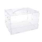 Maxbell Hamster Cage Acrylic Portable Villa Cage Small Pet House Nest single layer