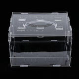 Maxbell Hamster Cage Acrylic Portable Villa Cage Small Pet House Nest single layer