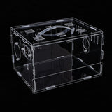 Maxbell Hamster Cage Acrylic Portable Villa Cage Small Pet House Nest single layer