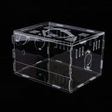 Maxbell Hamster Cage Acrylic Portable Villa Cage Small Pet House Nest single layer
