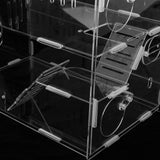 Maxbell Hamster Cage Acrylic Portable Villa Cage Small Pet House Nest double layer