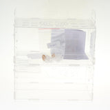 Maxbell Hamster Cage Acrylic Portable Villa Cage Small Pet House Nest double layer