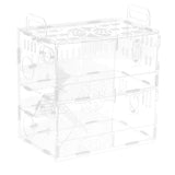 Maxbell Hamster Cage Acrylic Portable Villa Cage Small Pet House Nest double layer
