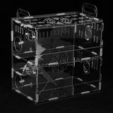 Maxbell Hamster Cage Acrylic Portable Villa Cage Small Pet House Nest double layer