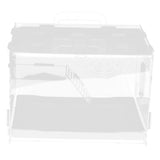 Maxbell Acrylic Hamster Cage House Nest Play Space Habitat Single-deck Small Drawer