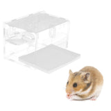 Maxbell Acrylic Hamster Cage House Nest Play Space Habitat Single-deck Small Drawer