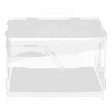 Maxbell Acrylic Hamster Cage House Nest Play Space Habitat Single-deck Small Drawer