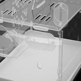 Maxbell Acrylic Hamster Cage House Nest Play Space Habitat Single-deck Small Drawer
