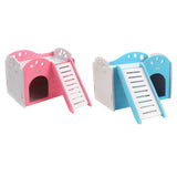 Maxbell Pet Hamster House Squirrel Guinea Pig Bed Small Animals Habitat Toy Blue