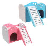 Maxbell Pet Hamster House Squirrel Guinea Pig Bed Small Animals Habitat Toy Blue