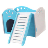 Maxbell Pet Hamster House Squirrel Guinea Pig Bed Small Animals Habitat Toy Blue