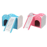 Maxbell Pet Hamster House Squirrel Guinea Pig Bed Small Animals Habitat Toy Blue