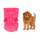 Maxbell Dog Cold Weather Coat Warm Cotton Doggie Vest for Small Medium Dog Pink L