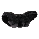 Maxbell Dog Cold Weather Coat Warm Cotton Doggie Vest for Small Medium Dog Black L