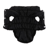 Maxbell Dog Cold Weather Coat Warm Cotton Doggie Vest for Small Medium Dog Black L