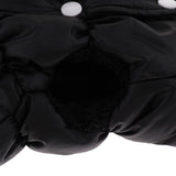 Maxbell Dog Cold Weather Coat Warm Cotton Doggie Vest for Small Medium Dog Black L