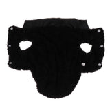 Maxbell Dog Cold Weather Coat Warm Cotton Doggie Vest for Small Medium Dog Black L