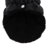 Maxbell Dog Cold Weather Coat Warm Cotton Doggie Vest for Small Medium Dog Black L
