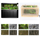 Maxbell Aquarium Background Poster - Fish Tank Vivid Backdrop Decorations Frost S