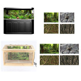 Maxbell Aquarium Background Poster - Fish Tank Vivid Backdrop Decorations Frost S