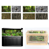 Maxbell Aquarium Background Poster - Fish Tank Vivid Backdrop Decorations Frost S