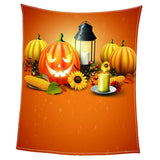 Maxbell Pet 3D Digital Dog Cat Blanket, Snuggle Cozy Flannel Puppy Cushion Sleep Mat Pumpkin 2