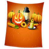 Maxbell Pet 3D Digital Dog Cat Blanket, Snuggle Cozy Flannel Puppy Cushion Sleep Mat Pumpkin 2