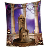 Maxbell Pet 3D Digital Dog Cat Blanket, Snuggle Cozy Flannel Puppy Cushion Sleep Mat Halloween Night 2