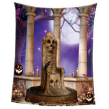 Maxbell Pet 3D Digital Dog Cat Blanket, Snuggle Cozy Flannel Puppy Cushion Sleep Mat Halloween Night 2