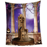 Maxbell Pet 3D Digital Dog Cat Blanket, Snuggle Cozy Flannel Puppy Cushion Sleep Mat Halloween Night 2