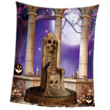 Maxbell Pet 3D Digital Dog Cat Blanket, Snuggle Cozy Flannel Puppy Cushion Sleep Mat Halloween Night 2